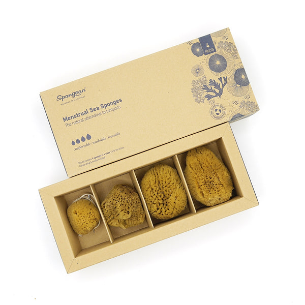 Menštruačné morské špongie 4ks
