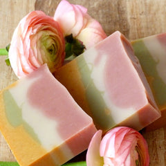 Sugar peony with sea buckthorn - natural soap