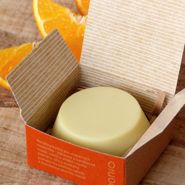 NEBALENÉ Pomaranč & eukalyptus - masážna kocka