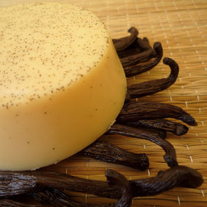 Vanilková masážna kocka s bourbon vanilkou z madagaskaru a sladkou vanilkovou vôňou