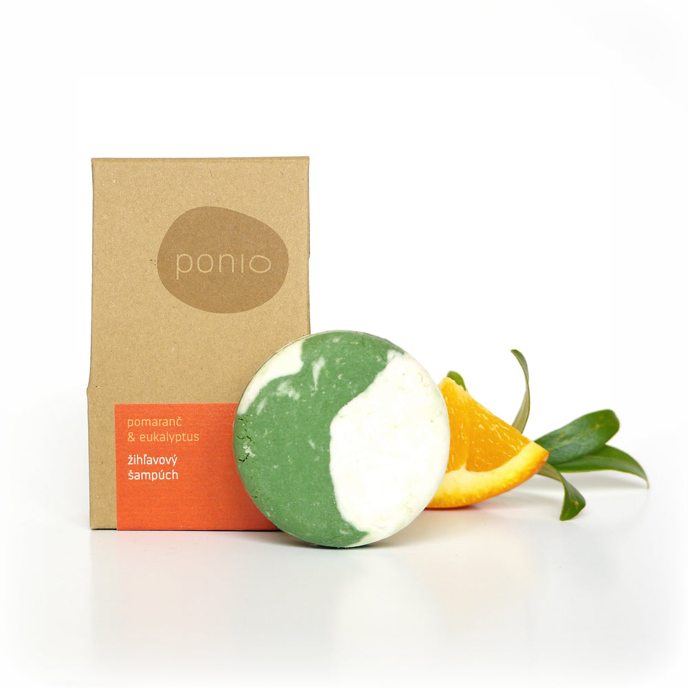 Pomaranč & eukalyptus - žihľavový šampúch